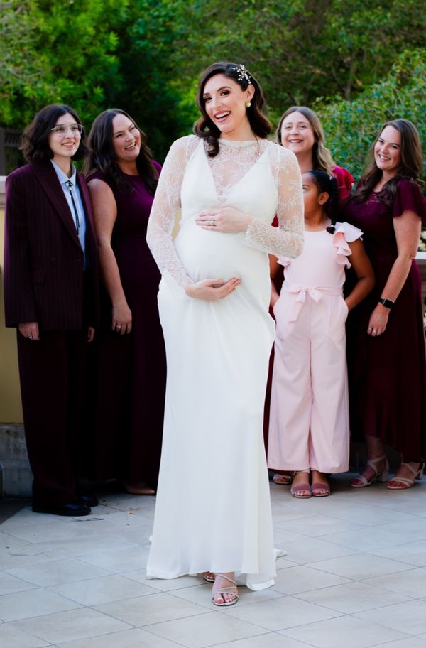 Couple laughing together during portrait session