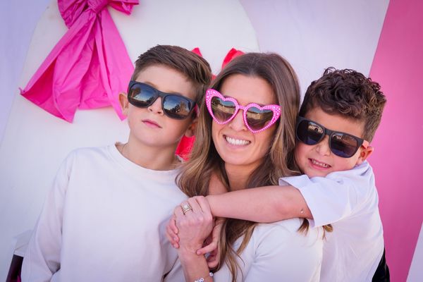 Mother with her two sons