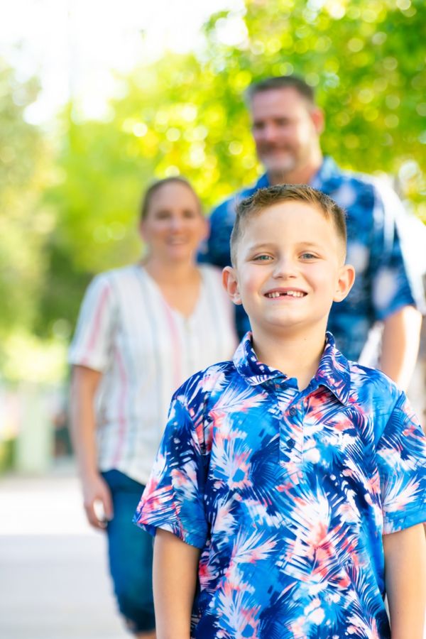 Family enjoying time together outdoors