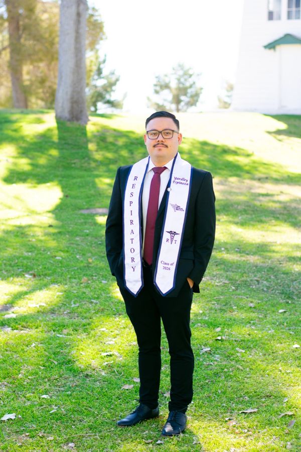 Senior portrait in graduation cap