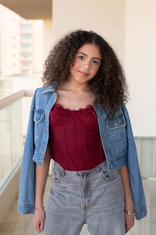Portrait of a young girl smiling
