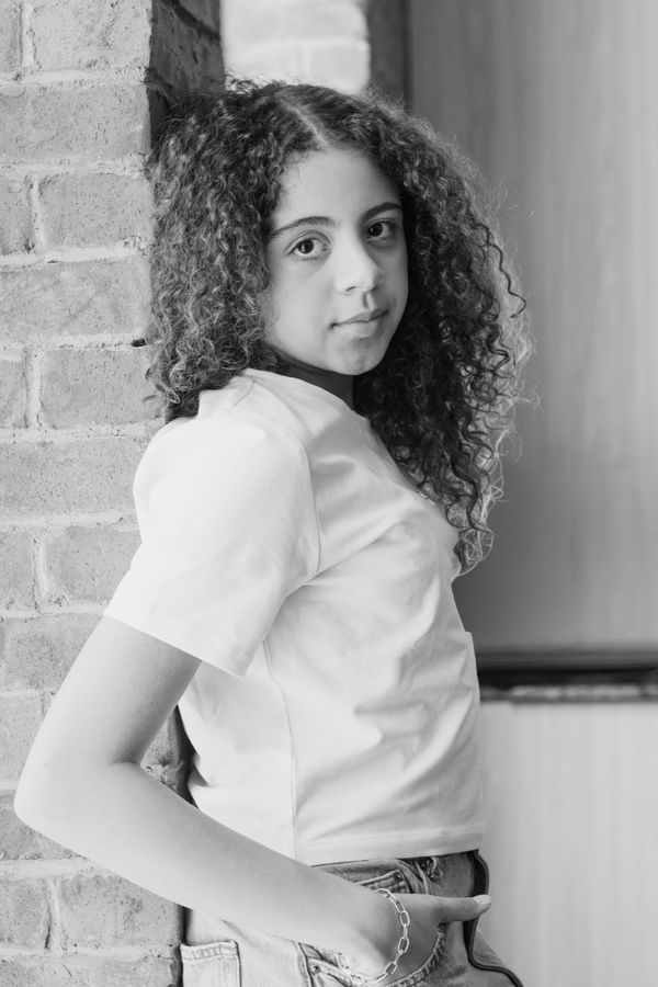 Candid portrait of a young girl