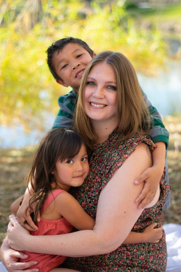 Intimate motherhood portrait session