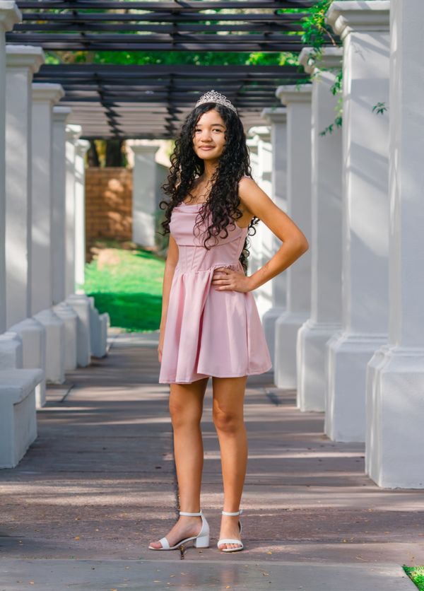 Quinceañera portrait with tiara