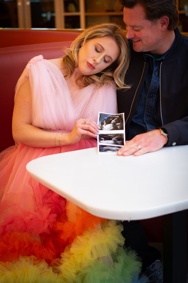 Couple sitting together in a candid moment