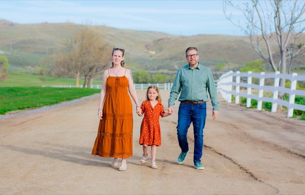 Harmon family candid lifestyle portrait