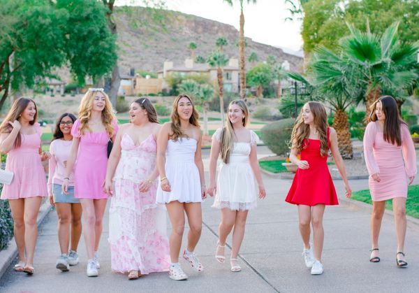 Woman standing gracefully in water